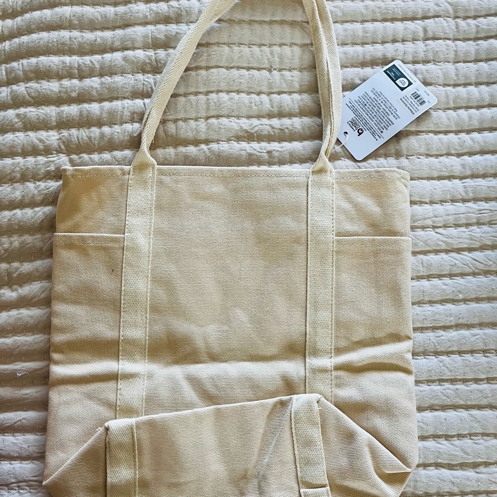 Williams Sonoma Natural Canvas Shopper Small Tote - Picture 5 of 8